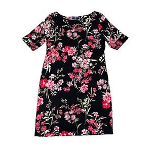 Karen Scott Dresses Karen Scott Sport Floral Rolled Cuff Short